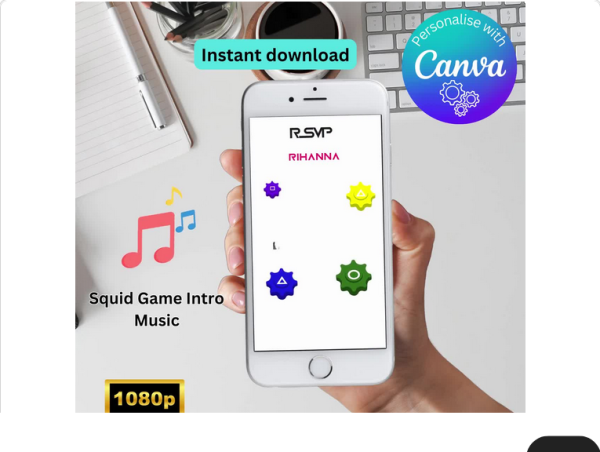 Girl Animated Birthday Video Invitation - Image 2